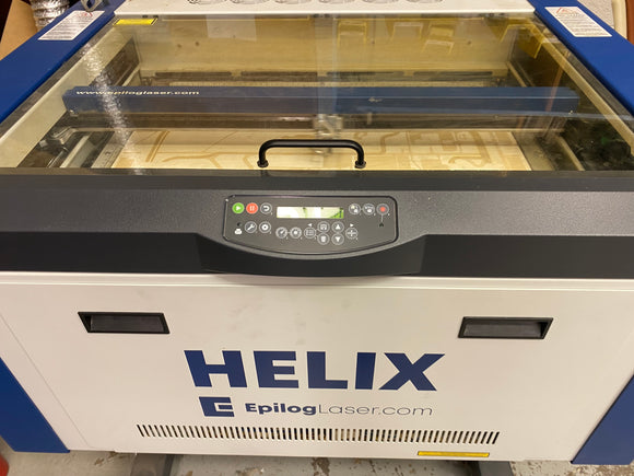 Helix Epilog Laser Cutter.