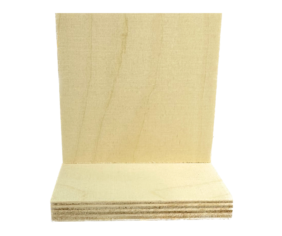 Wood-Ever 1/8 (3mm) - 12x12 Baltic Birch Plywood Sheets - 20 Pack