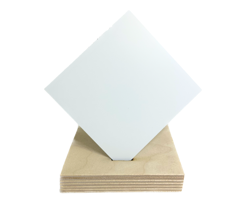 Duets Laser XT Acrylic - Matte White/Black/White - 3 Ply – MakerStock