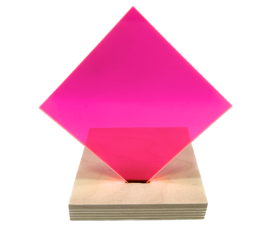 Pink colored Plexiglass Acrylic Sheet Pink Glitter iridescent