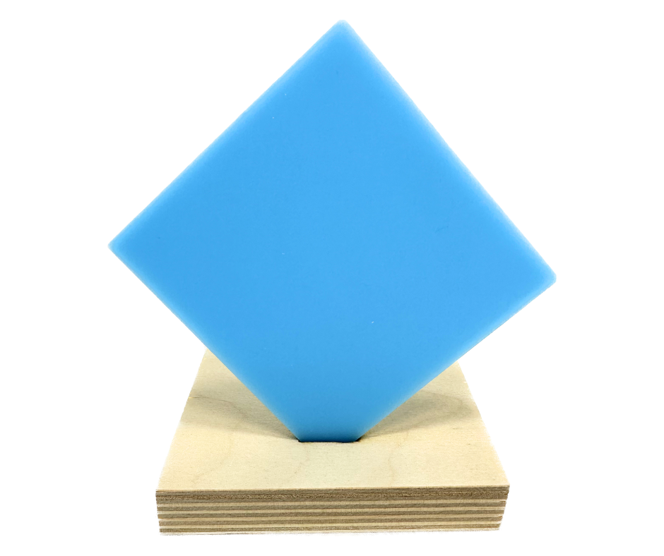 Neon Blue Acrylic for Laser Cutting and Engraving - Matte One Side