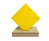 Yellow Nearly Opaque Acrylic