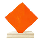 Orange Nearly Opaque Acrylic