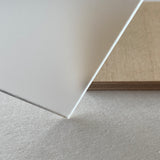 Frosted Satin White Cast Acrylic