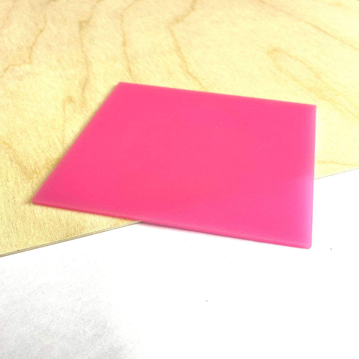 Neon Pink Acrylic for Laser Cutting and Engraving - Matte One Side –  MakerStock