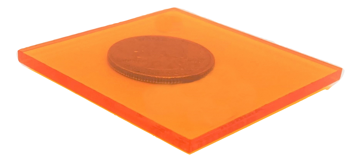 Orange Transparent Acrylic for Laser Cutting MakerStock