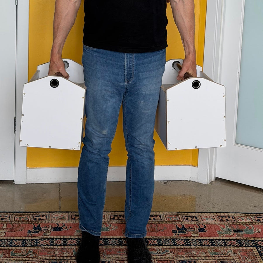 DIY Farmer's Carry Weights from MakerPly Plywood and a Couple of Bags of Concrete