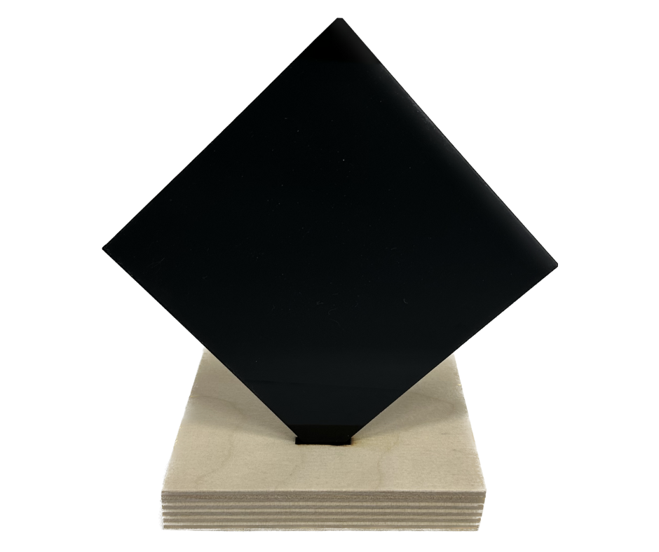 Recycled Acrylic (Black Opaque)