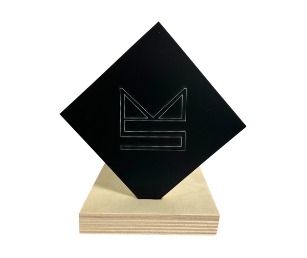 画材 BLACK2.0 Duets Laser XT Acrylic - Matte Black/White - 2 Ply – MakerStock