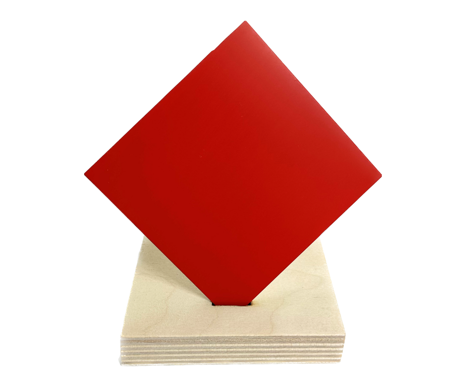 Duets Laser XT Acrylic - Matte Red/White - 2 Ply – MakerStock