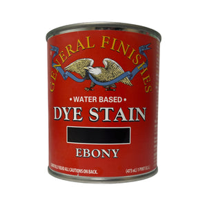 General Finishes Water Based Dye Stain - Ebony