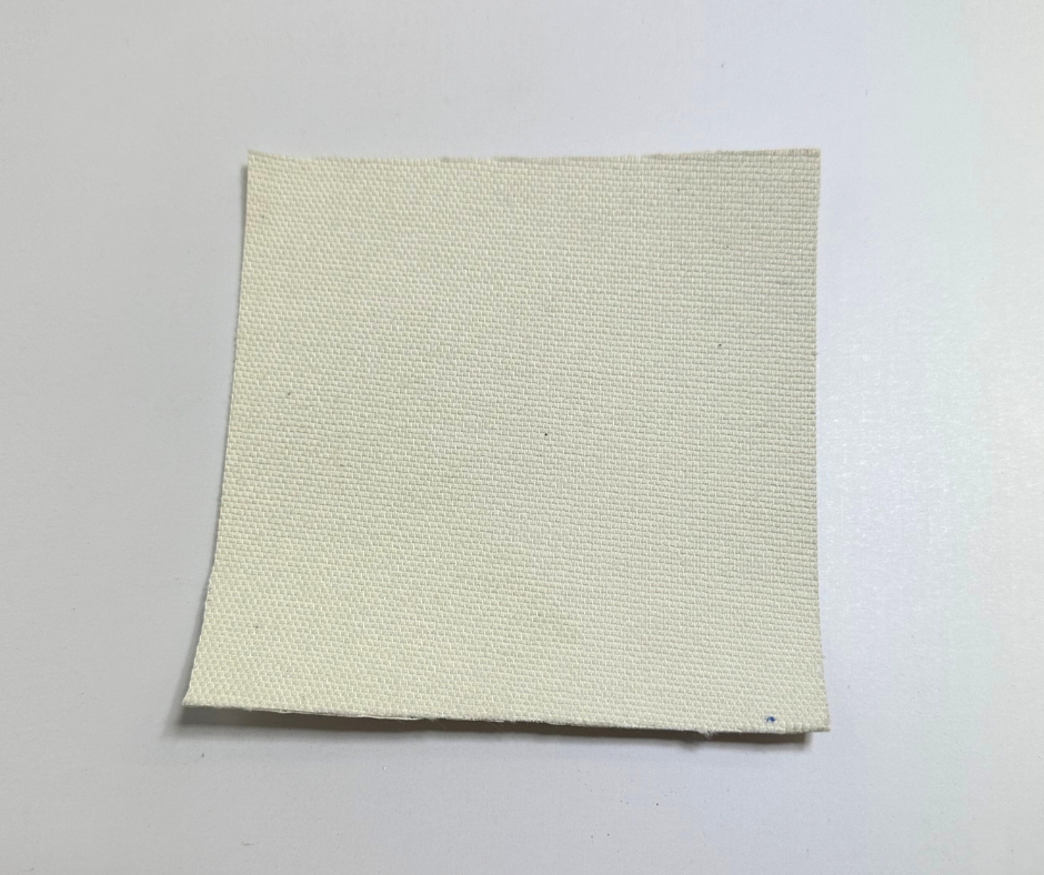 Bone White Vegan Leather Polyester Backing