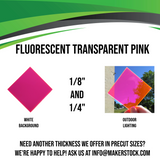 Fluorescent Acrylic Custom Cut