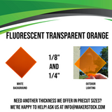 Fluorescent Acrylic Custom Cut