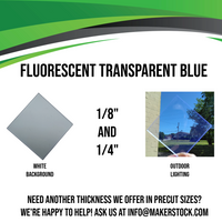 1/4" Fluorescent Acrylic Custom Cut