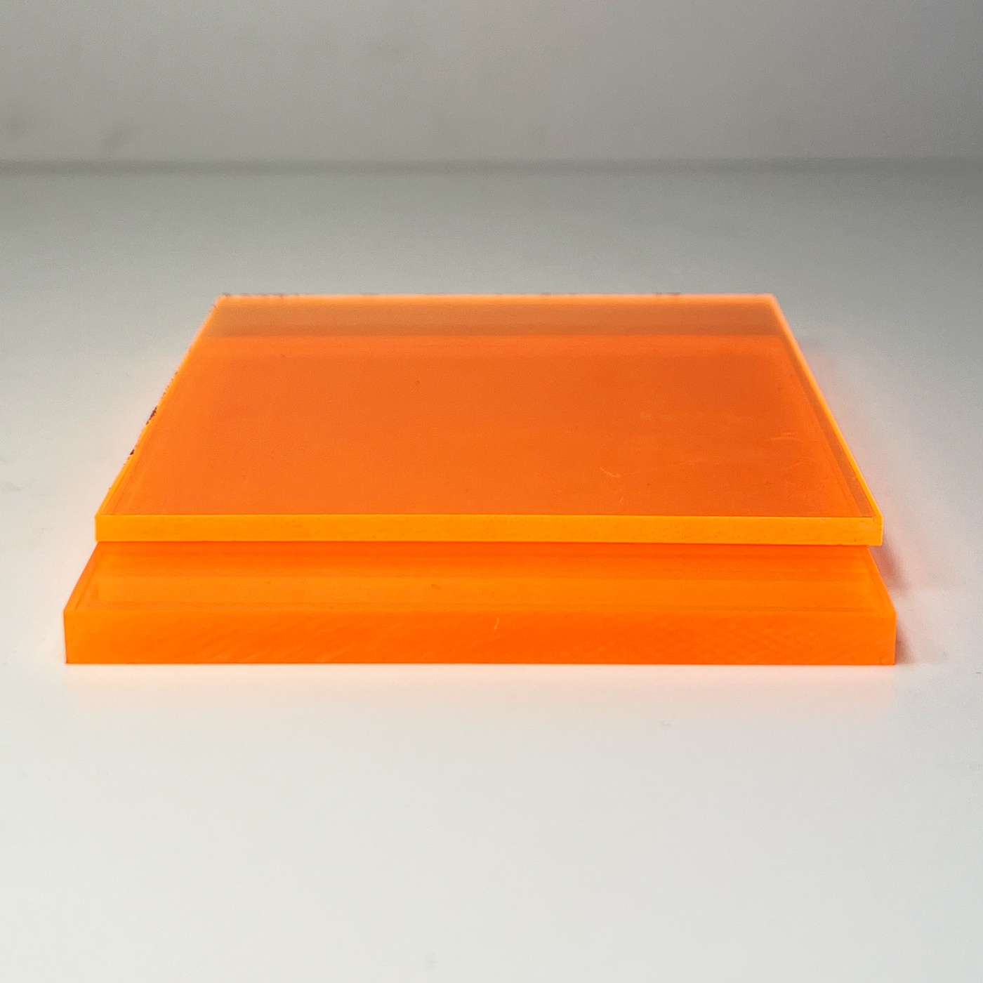 Orange Fluorescent Transparent Acrylic