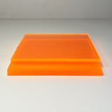 Orange Fluorescent Transparent Acrylic