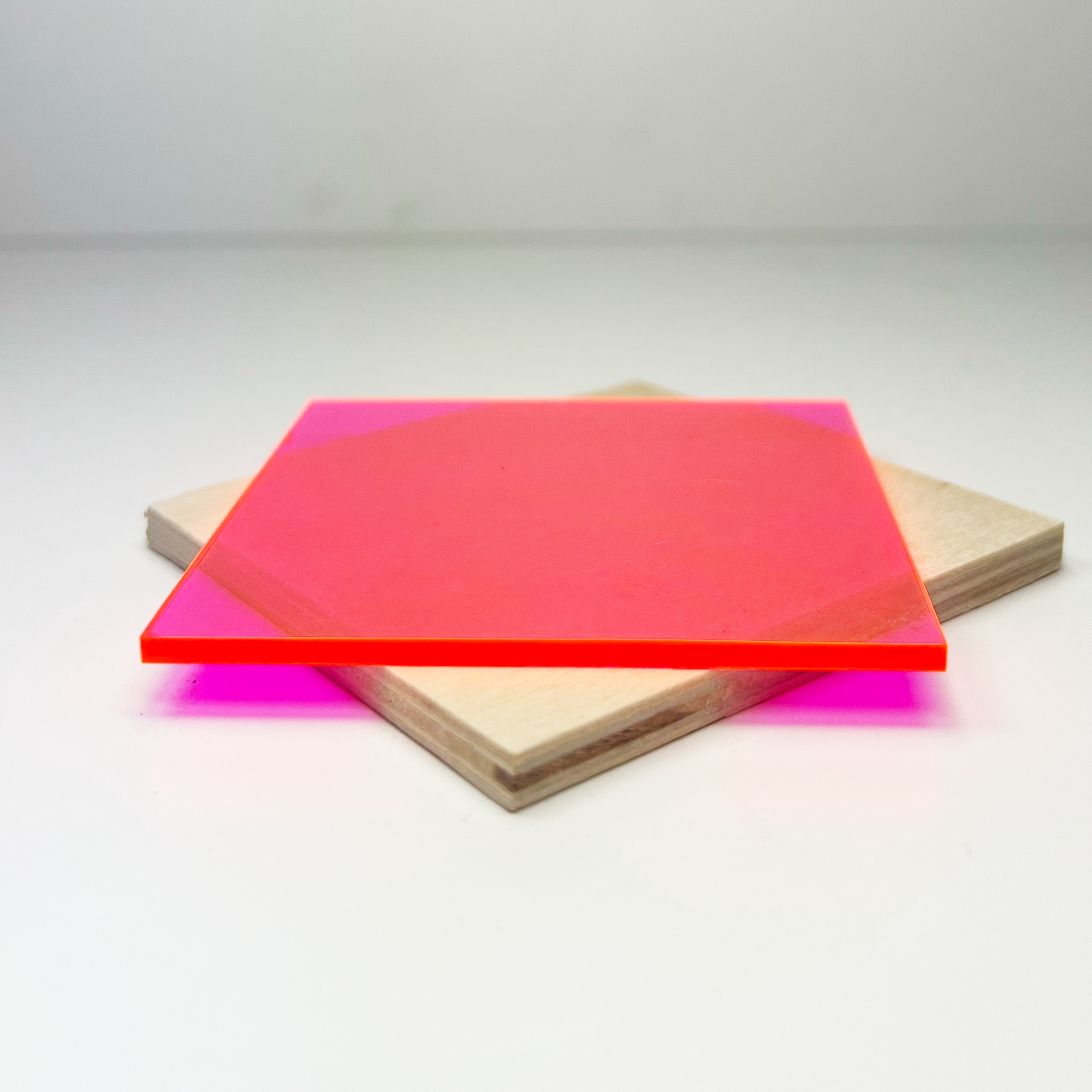 Pink Fluorescent Transparent Acrylic