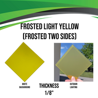 Acrylic (Frosted Light Yellow) - Frosted Two Sides
