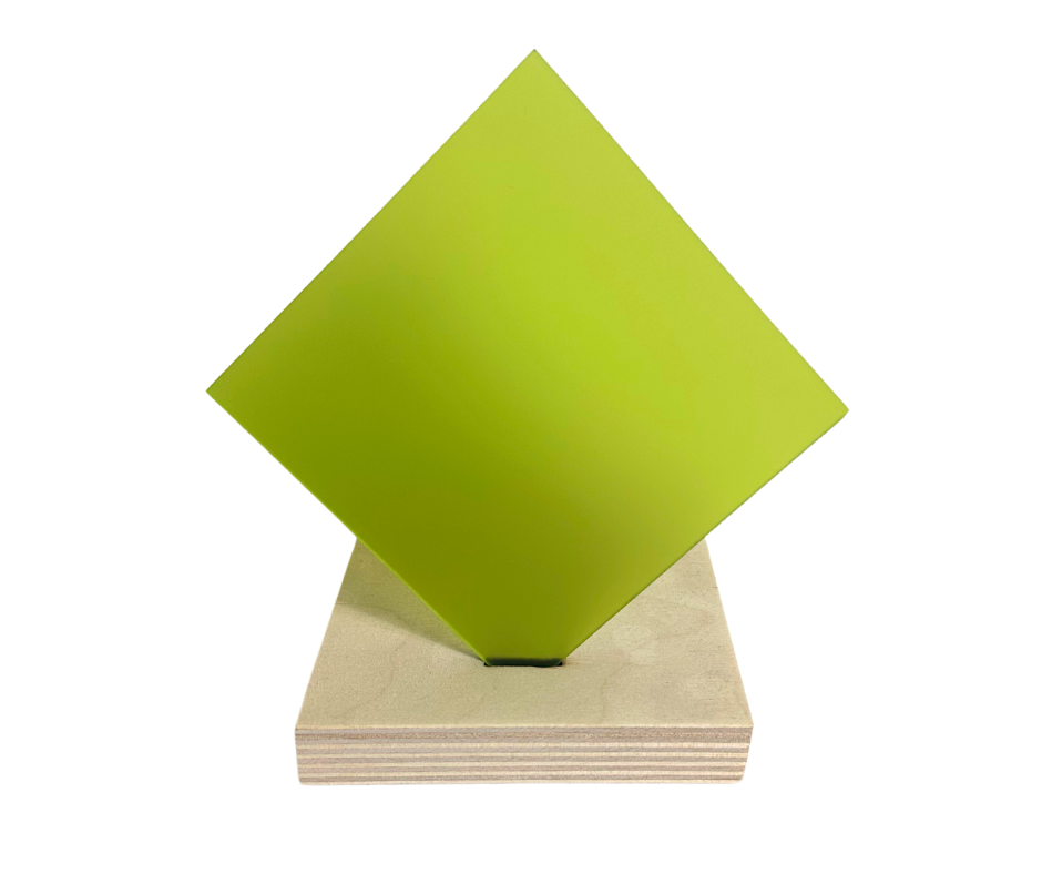 Apple Green Opaque Recycled Acrylic Sheets for Laser Cutting