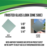 1/8" Frosted / Matte (One Side) Acrylic Custom Cut