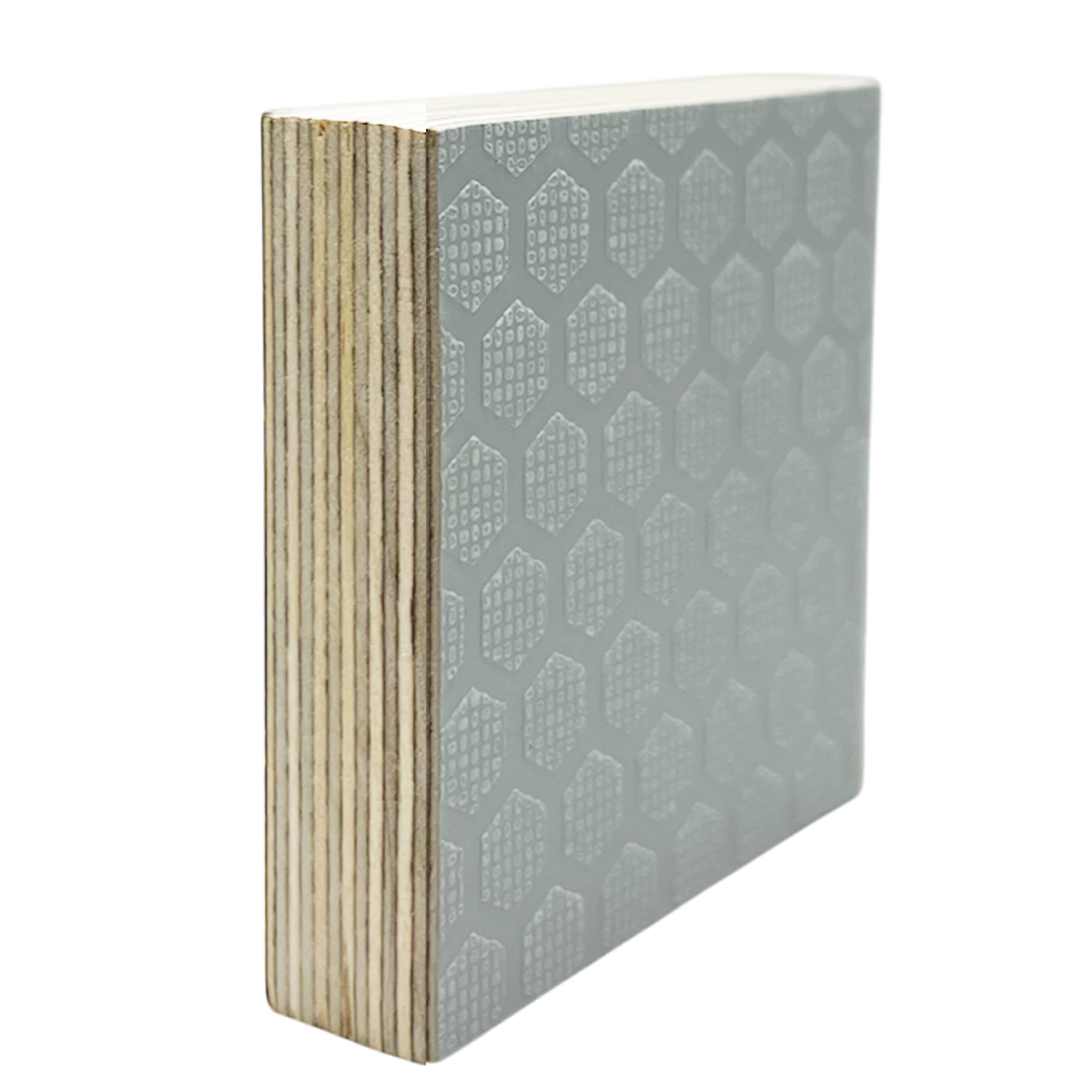 Hex-Ply Anti-Slip Melamine Birch Plywood (Light Gray) - 12mm - 18mm