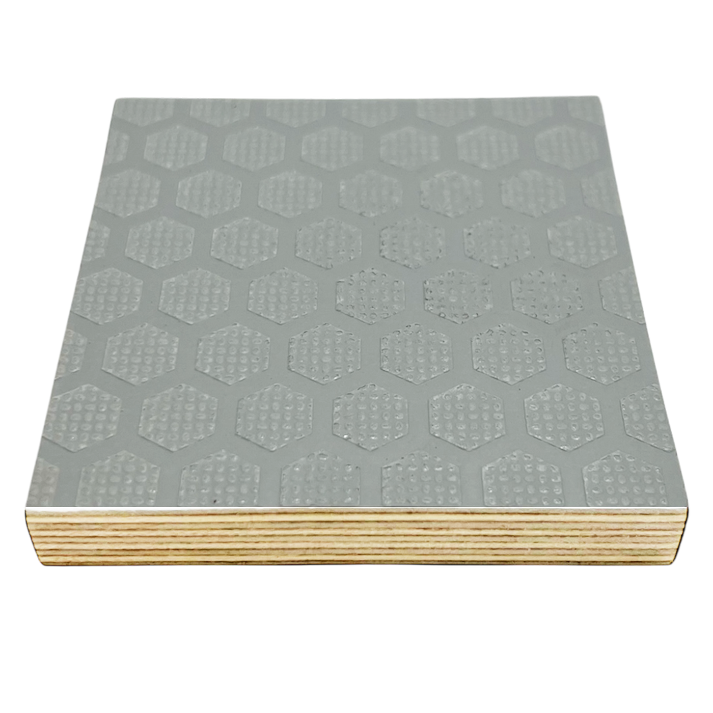 Hex-Ply Anti-Slip Melamine Birch Plywood (Light Gray) - 12mm - 18mm