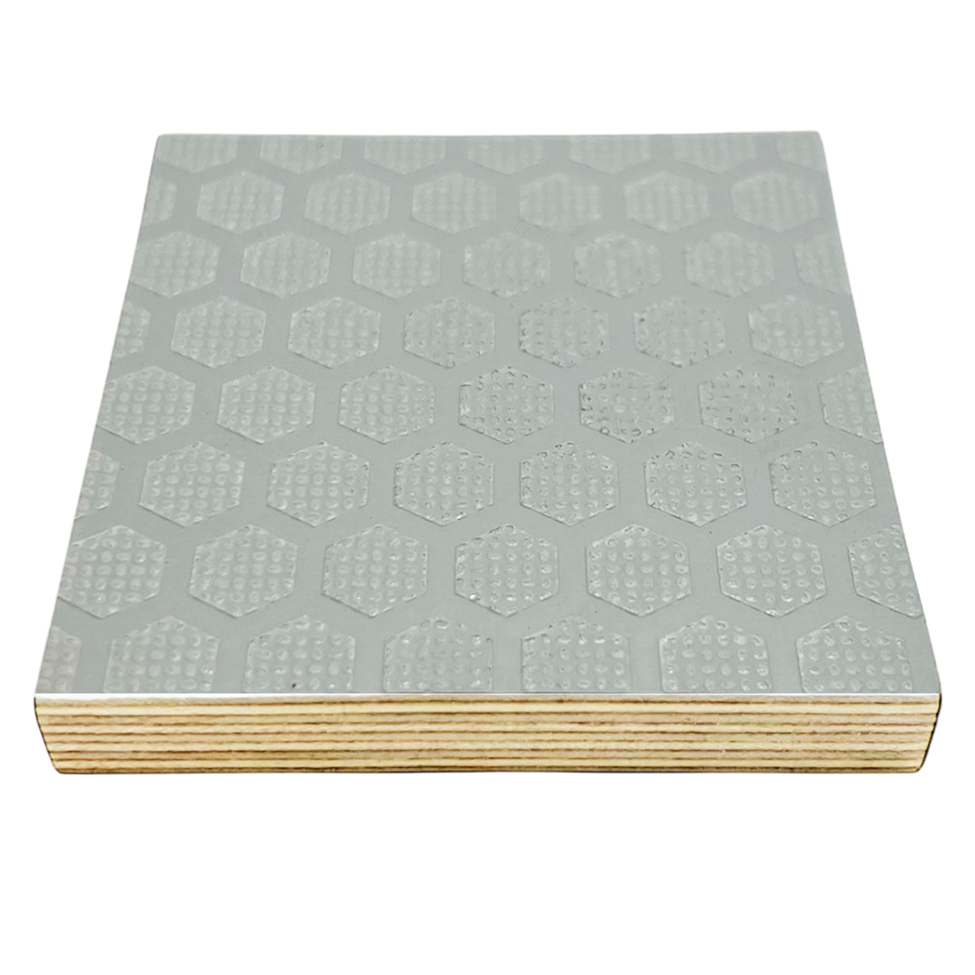 Hex-Ply Anti-Slip Melamine Birch Plywood (Light Gray) - 12mm - 18mm