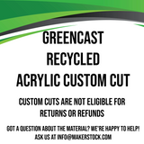 GreenCast Recycled Acrylic Custom Cut