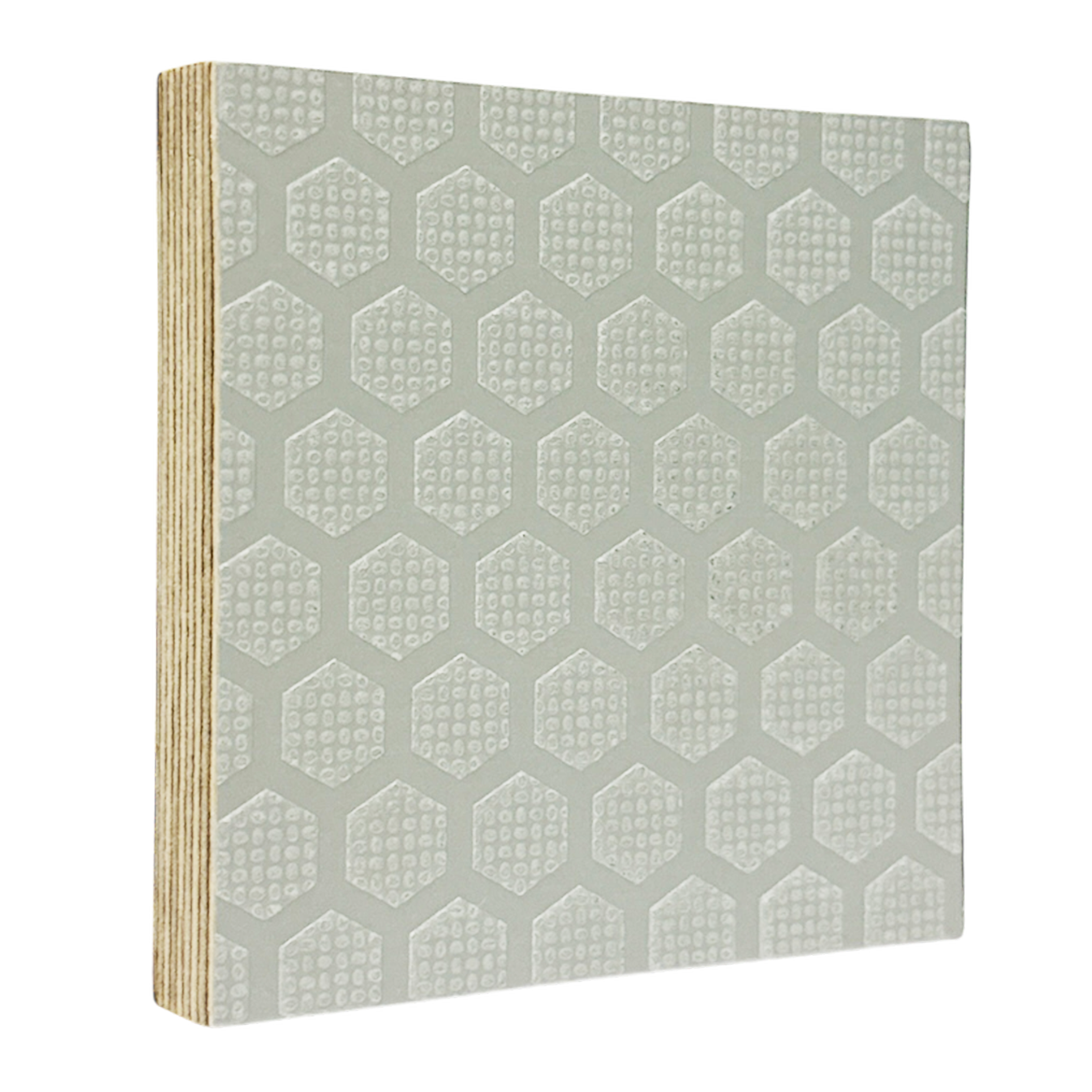Hex-Ply Anti-Slip Melamine Birch Plywood (Light Gray) - 12mm - 18mm