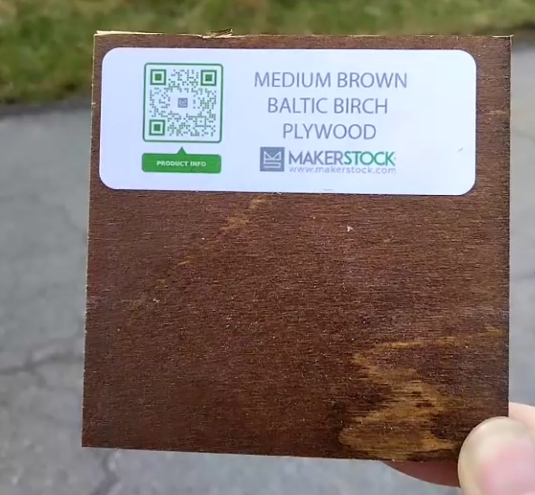 Medium Brown Baltic Birch Plywood (1/8" - 1/4")