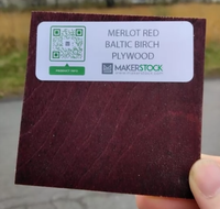 Merlot Red Baltic Birch Plywood (1/8" - 1/4")