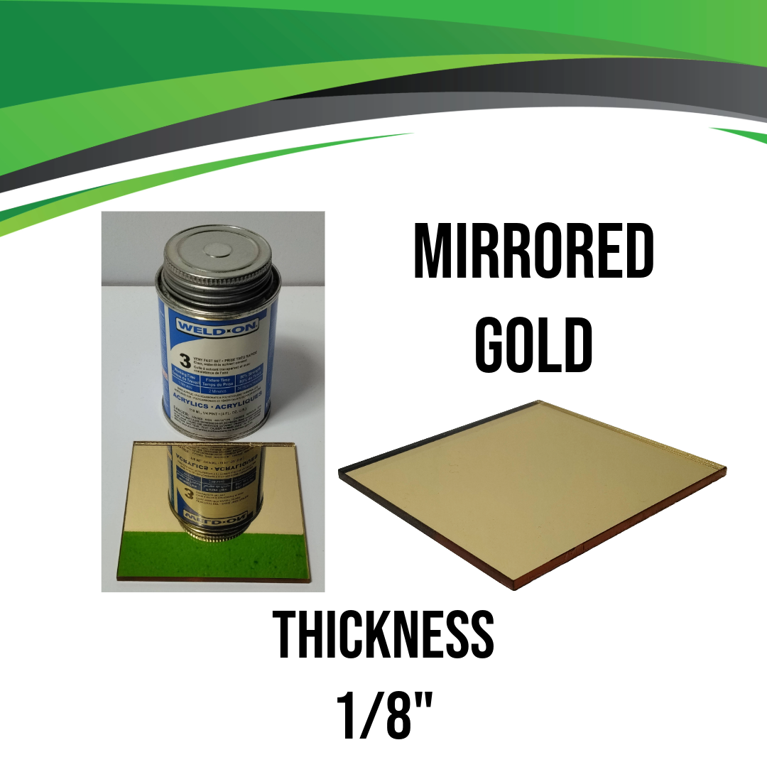 Gold Mirrored Acrylic