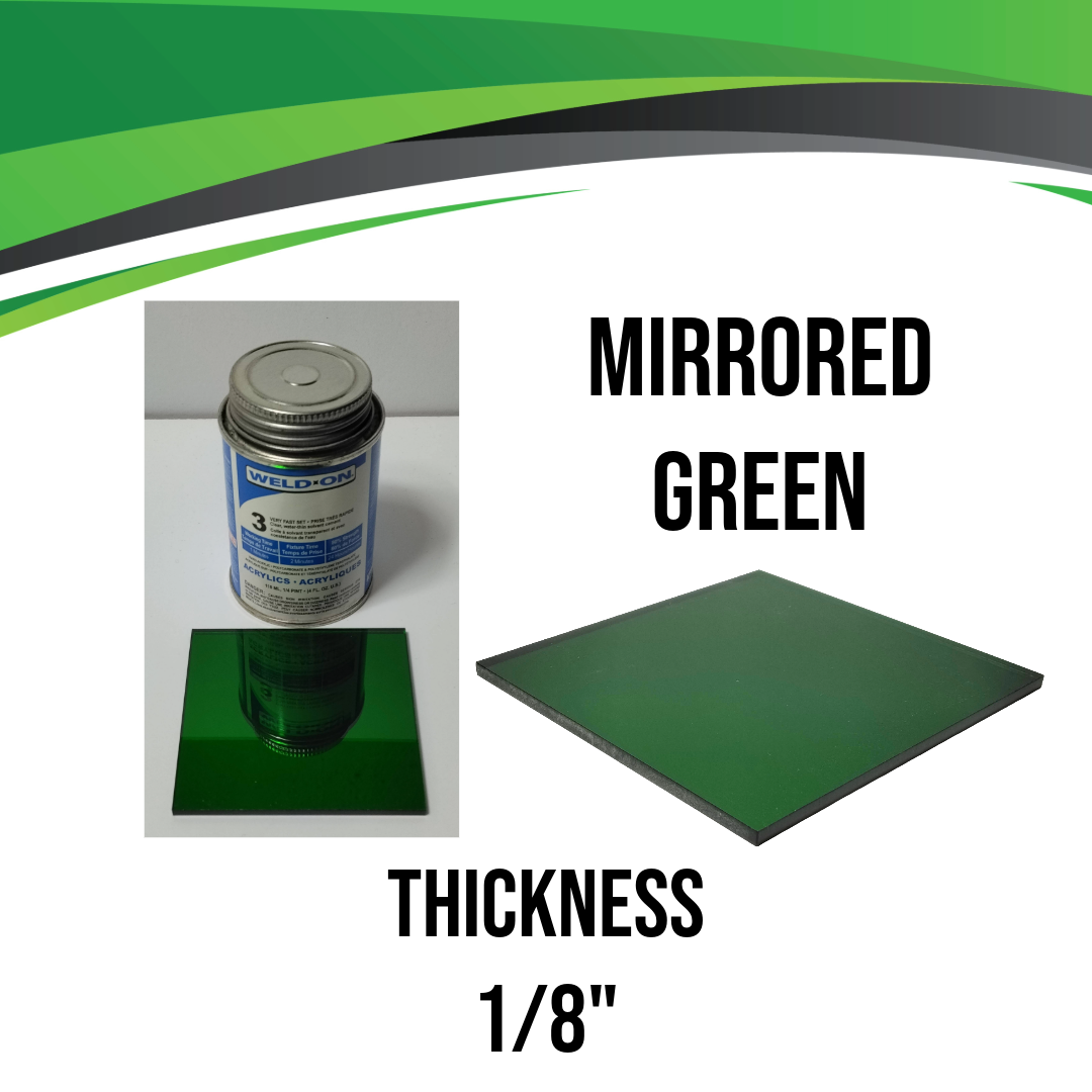 Green Mirrored Acrylic
