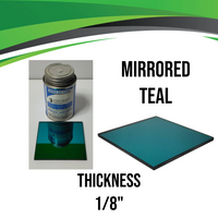 Teal Mirrored Acrylic