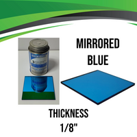 Blue Mirrored Acrylic