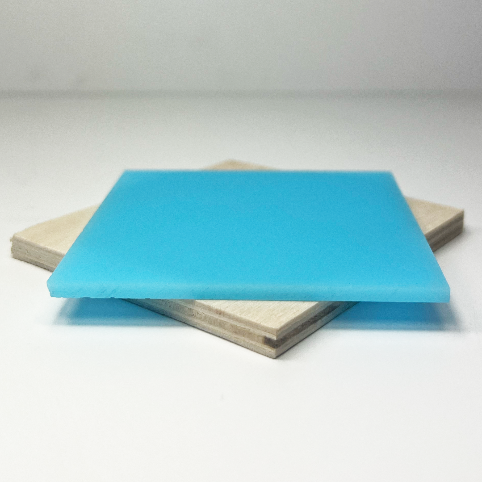 Neon Blue Acrylic for Laser Cutting and Engraving - Matte One Side
