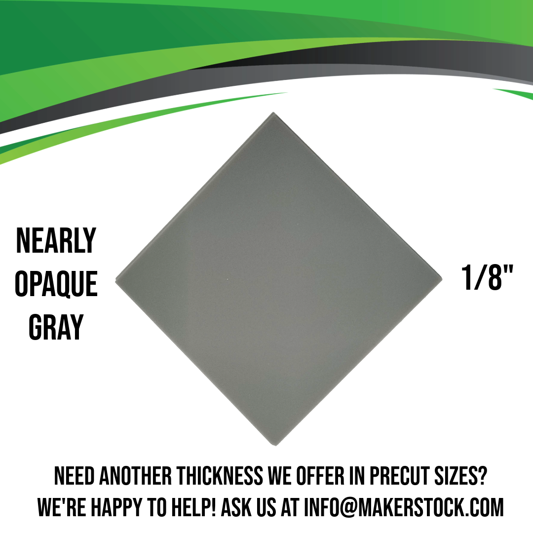 1/8" Opaque Acrylic Custom Cut