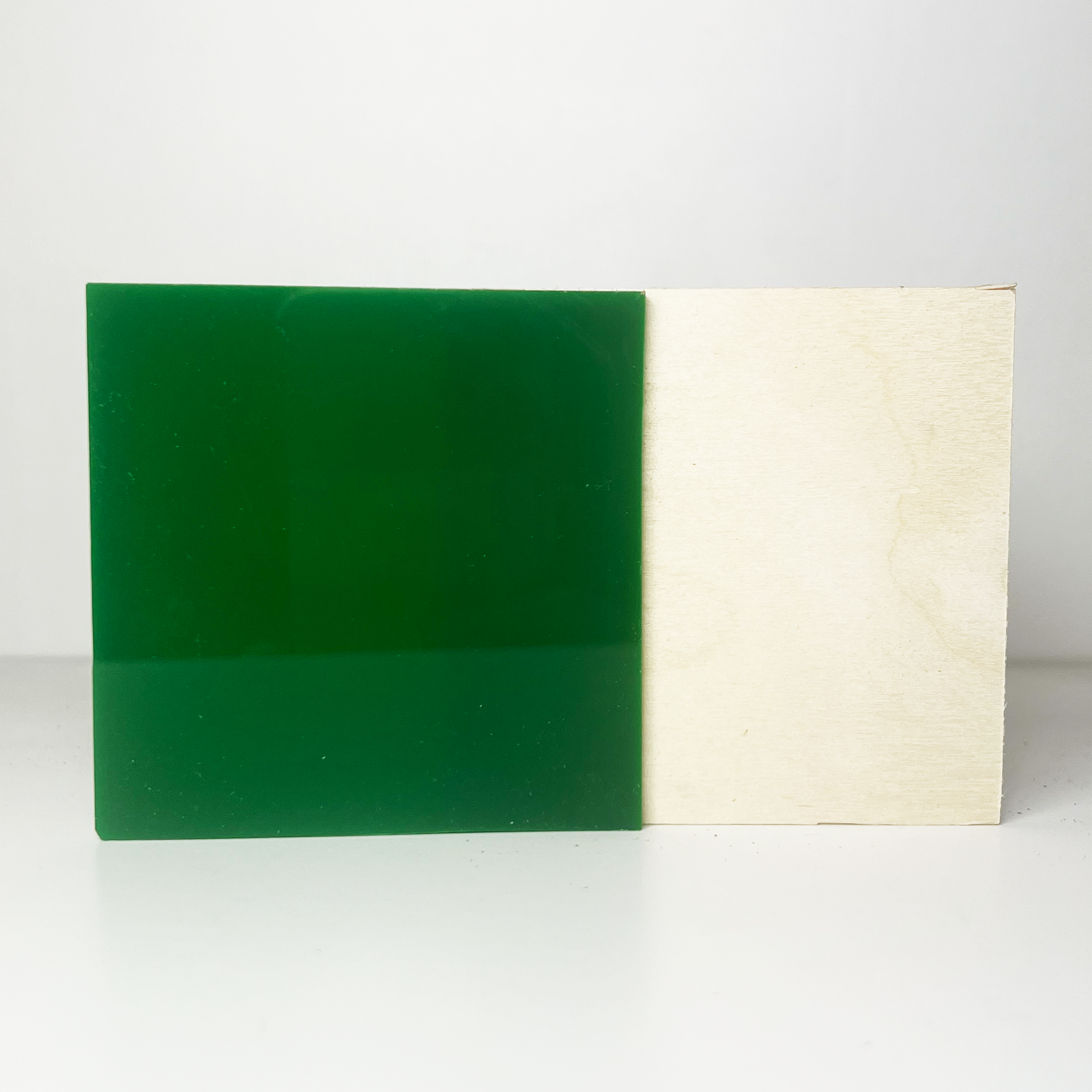 Green Nearly Opaque Acrylic