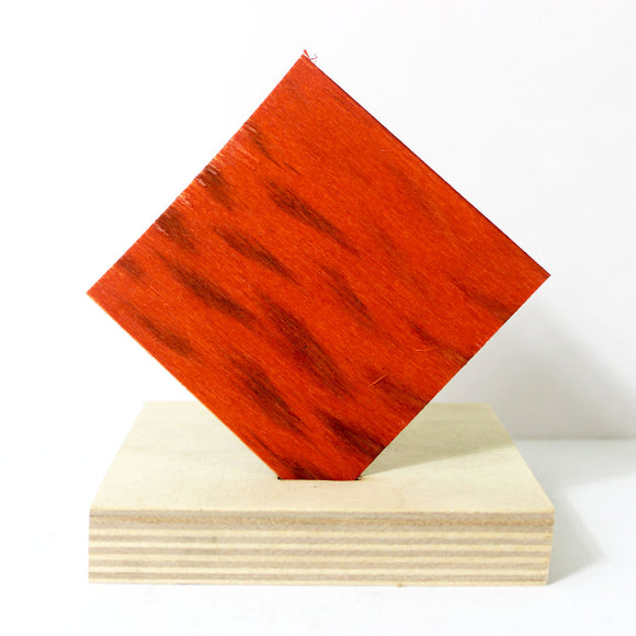 Bright Orange Dyed Birch Veneer