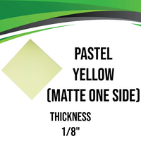 Yellow Pastel Acrylic Sheet - Matte One Side