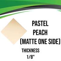 Peach Pastel Acrylic - Matte One Side