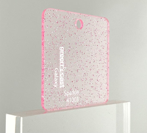 Recycled Acrylic (Pink Sparkle)