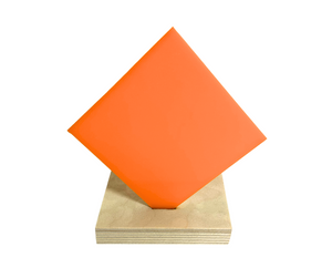 Recycled Acrylic (Orange) - Nearly Opaque