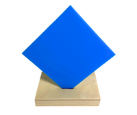 Recycled Acrylic (Light Blue) - Nearly Opaque