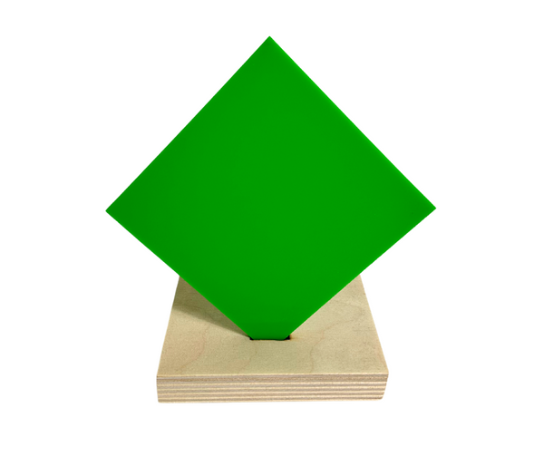 Apple Green Opaque Recycled Acrylic Sheets for Laser Cutting