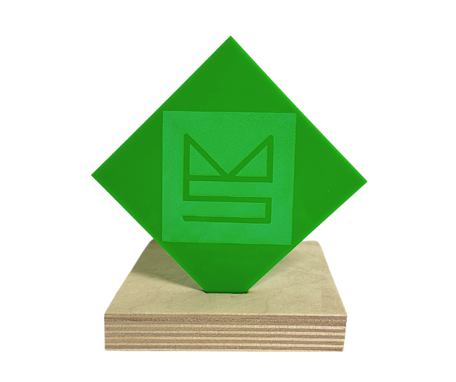 Apple Green Opaque Recycled Acrylic Sheets for Laser Cutting