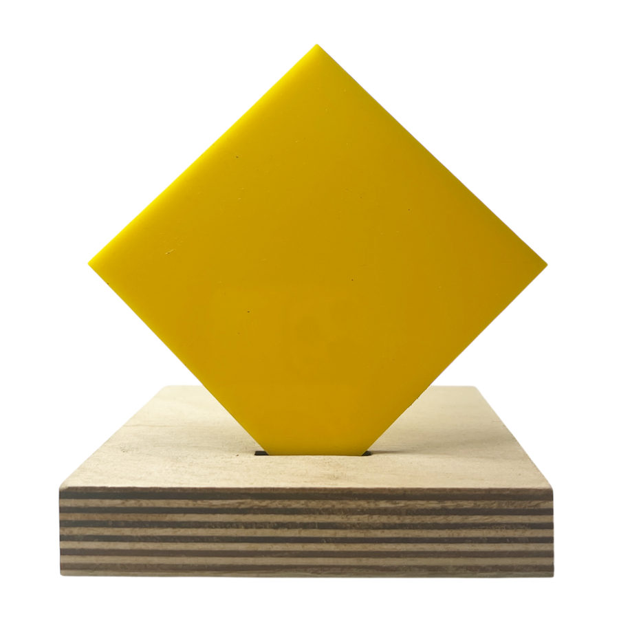 Recycled Acrylic (Yellow) - Nearly Opaque