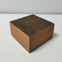 Red/Orange/Gray Laminated Birch Wood Blanks