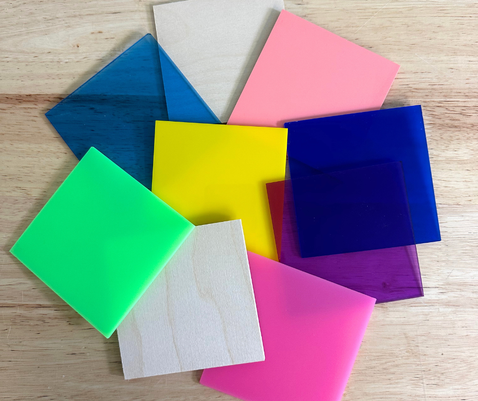 Acrylic Sample Set for Laser Cutting – MakerStock